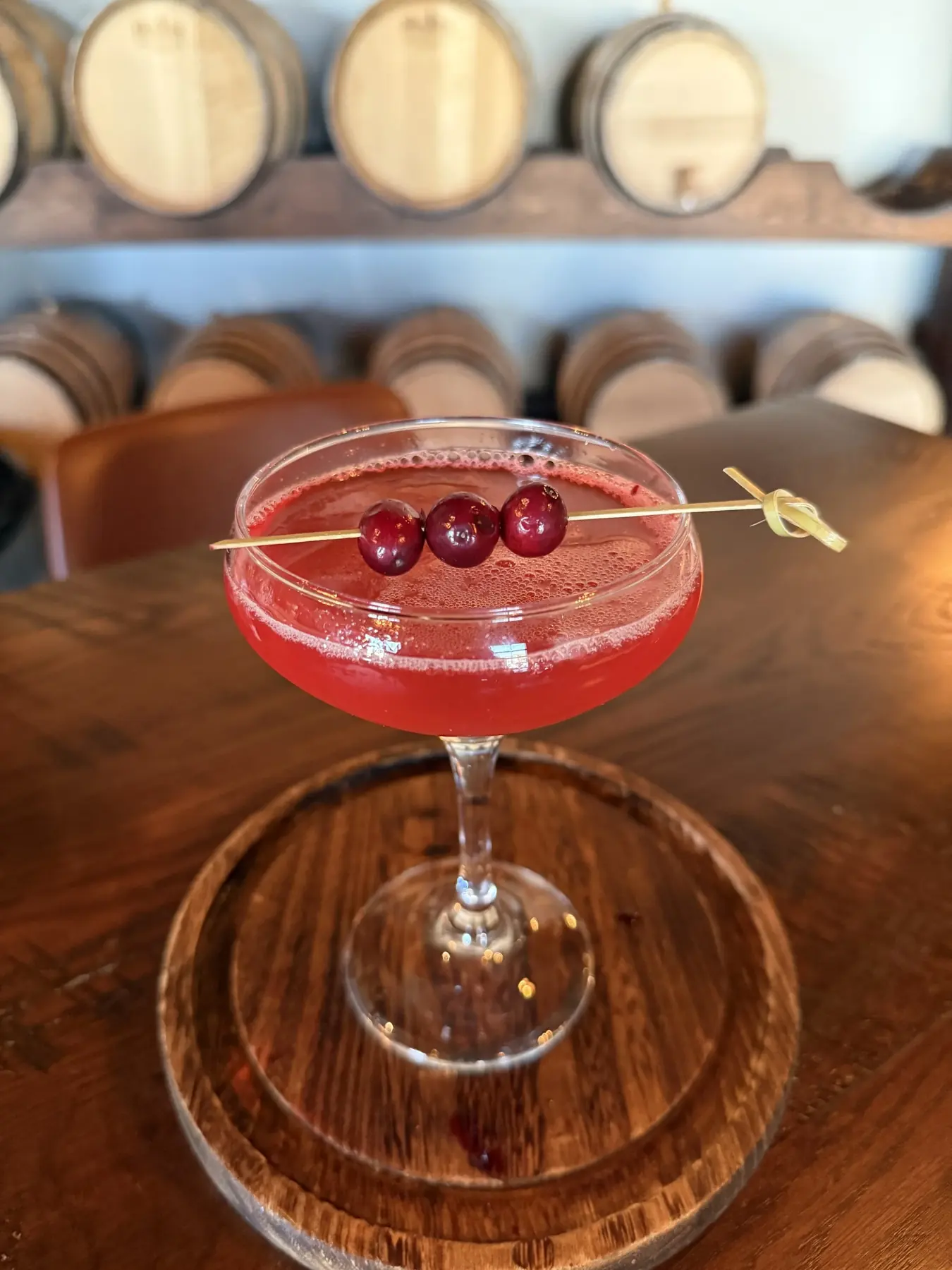 A cocktail from the Valor Peak bar