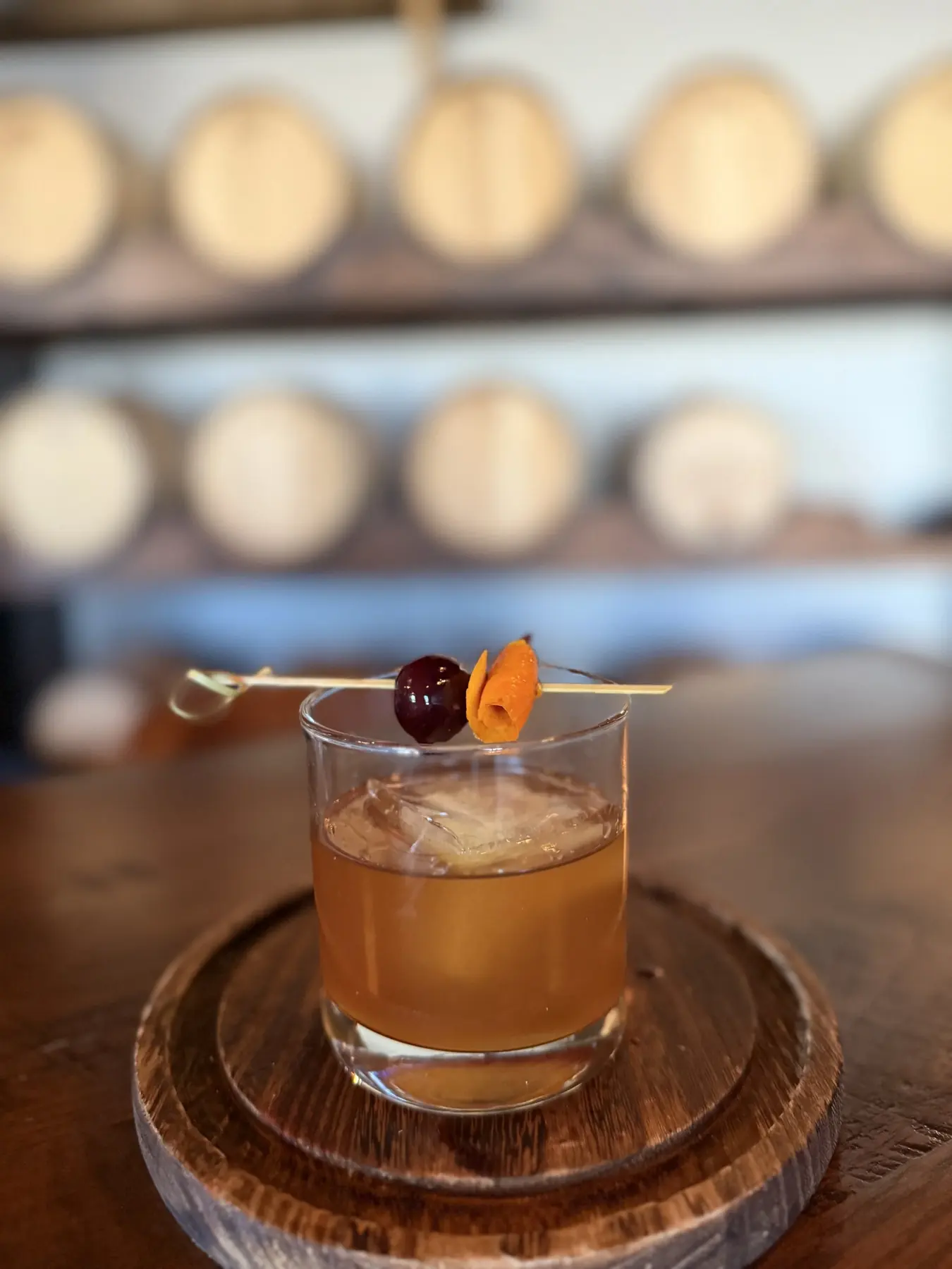A cocktail from the Valor Peak bar