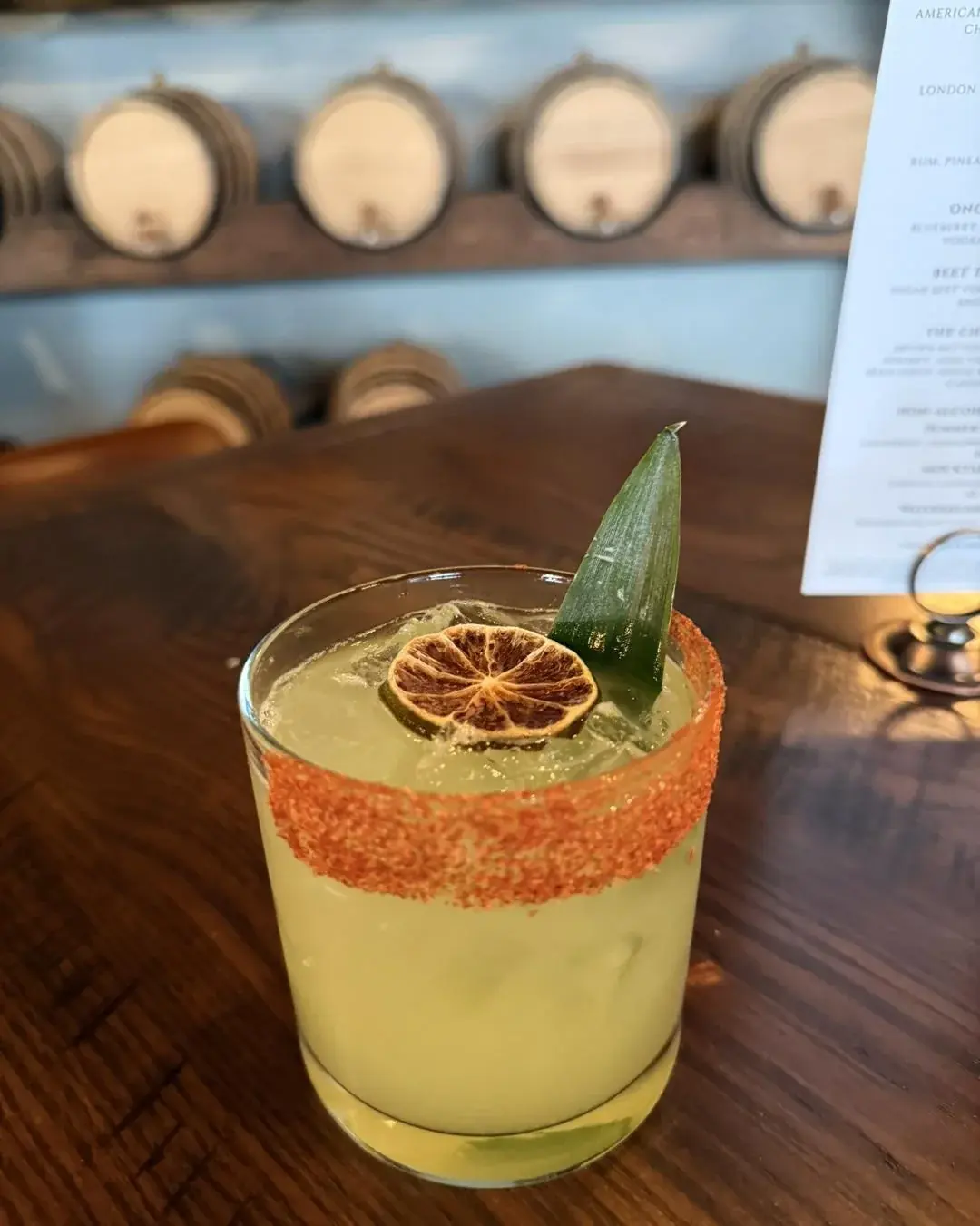 A cocktail from the Valor Peak bar